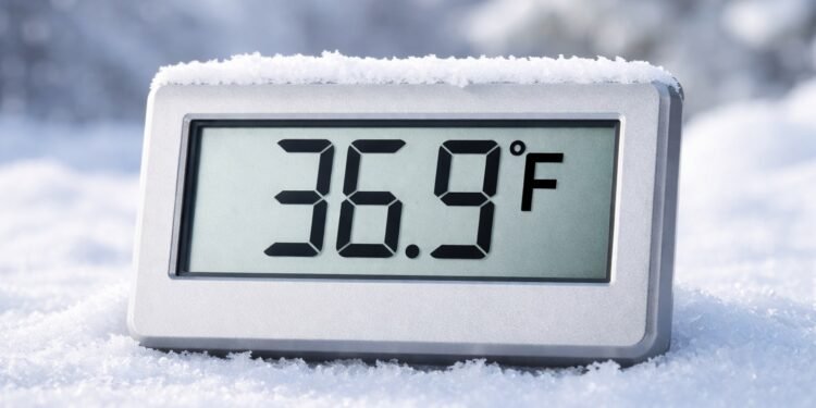 Temp 36.9 in Fahrenheit