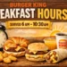 Burger King Breakfast Hours: What Time to Eat 2 Burger King Breakfast Hours